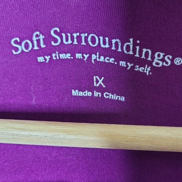 Soft Surroundings Draped Open-Front Cardigan Jacket 1X Flowing Knit Layering - Picture 4 of 6